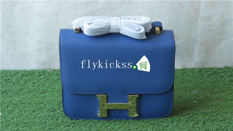 Hermes Blue Shoulder Bag 24inches